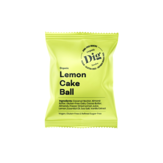Dig Organic Lemon Cake Ball 25 g