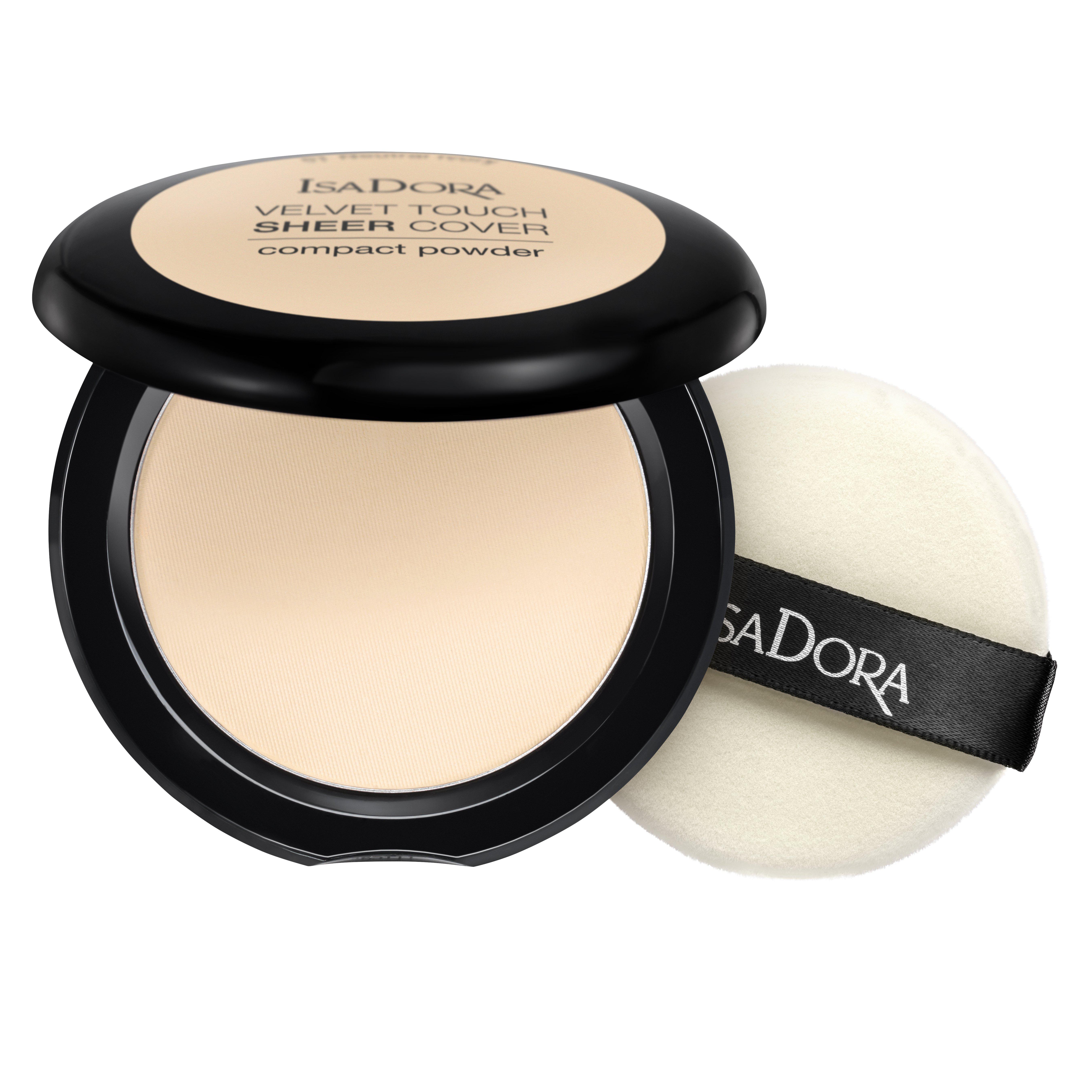 IsaDora Velvet Touch Sheer Cover Compact Powder Fair Porcelain 10 g