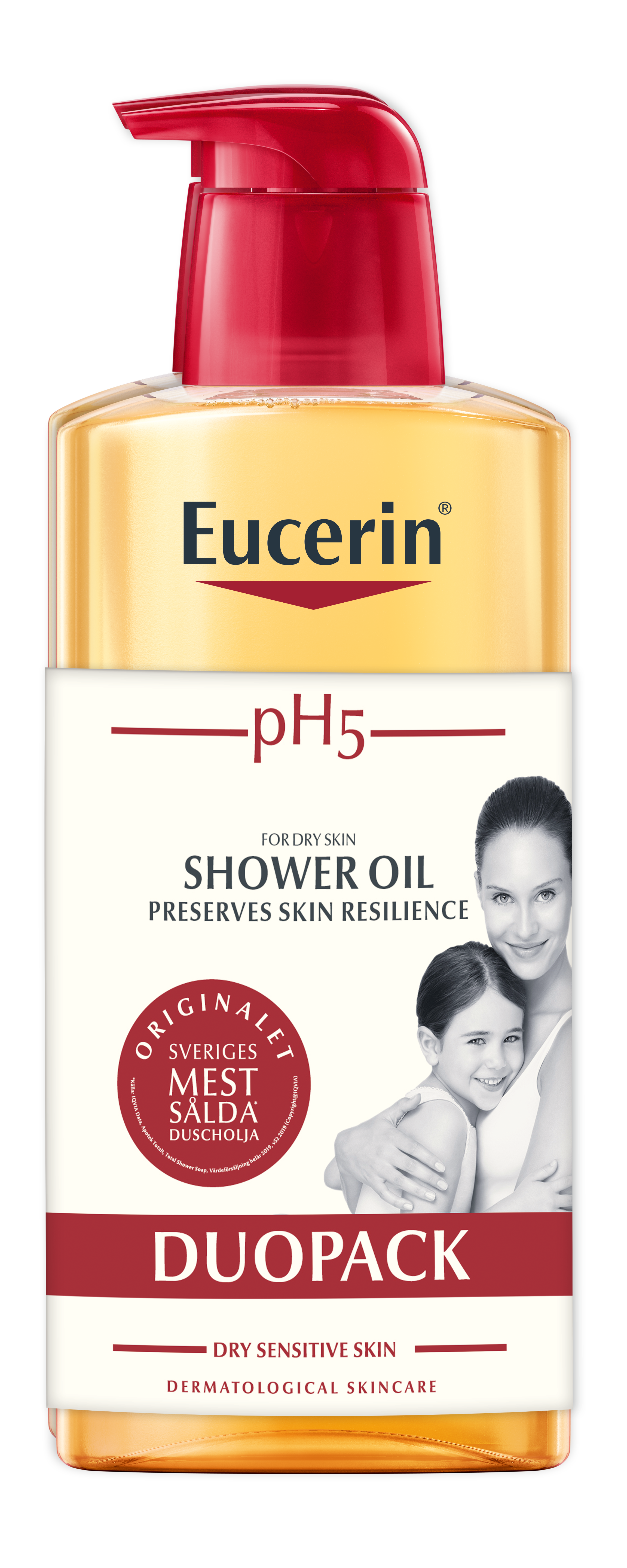 Eucerin pH5 Shower Oil Duopack Parfymerad 2x400 ml