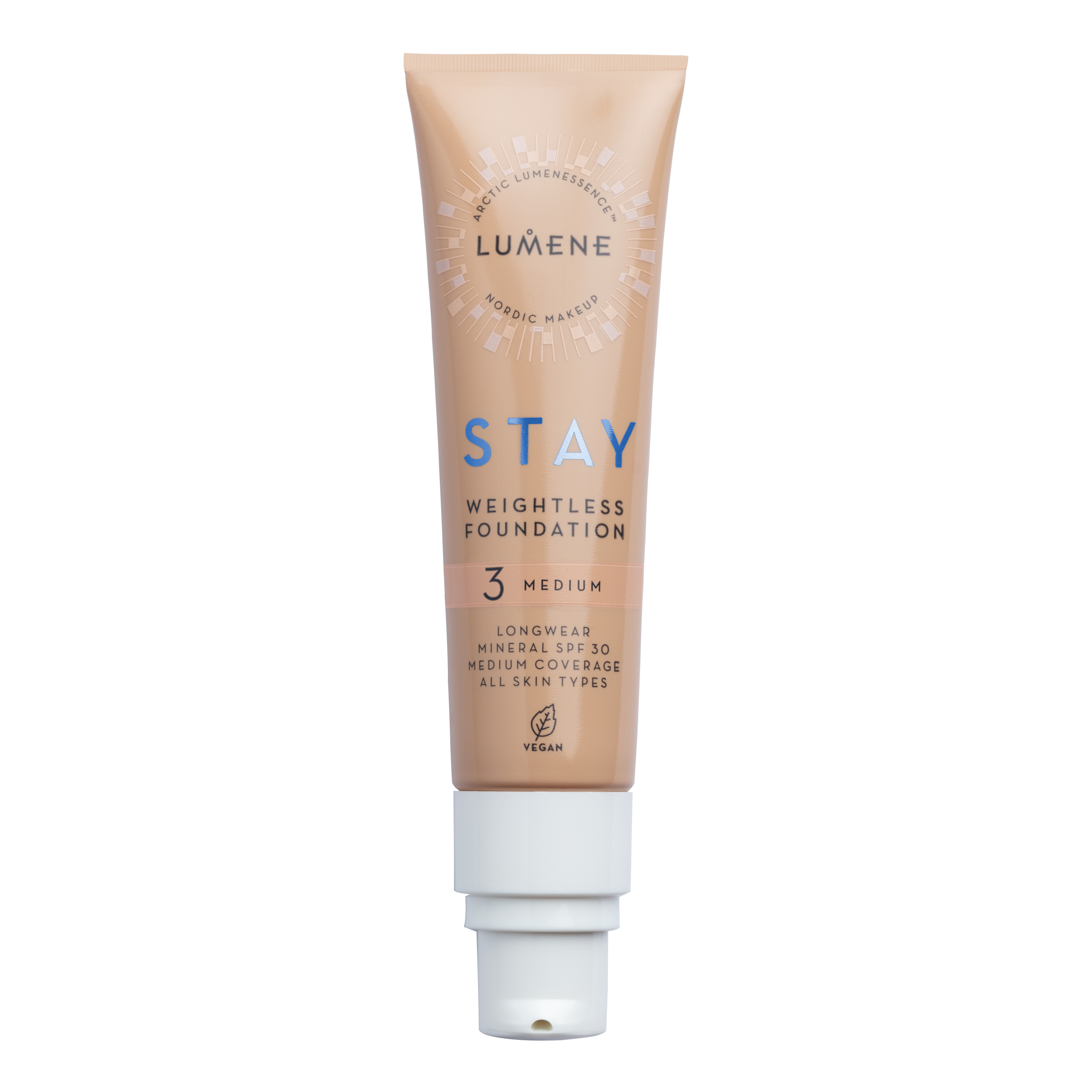 Lumene Stay Weightless Foundation SPF30 3 Medium 30 ml