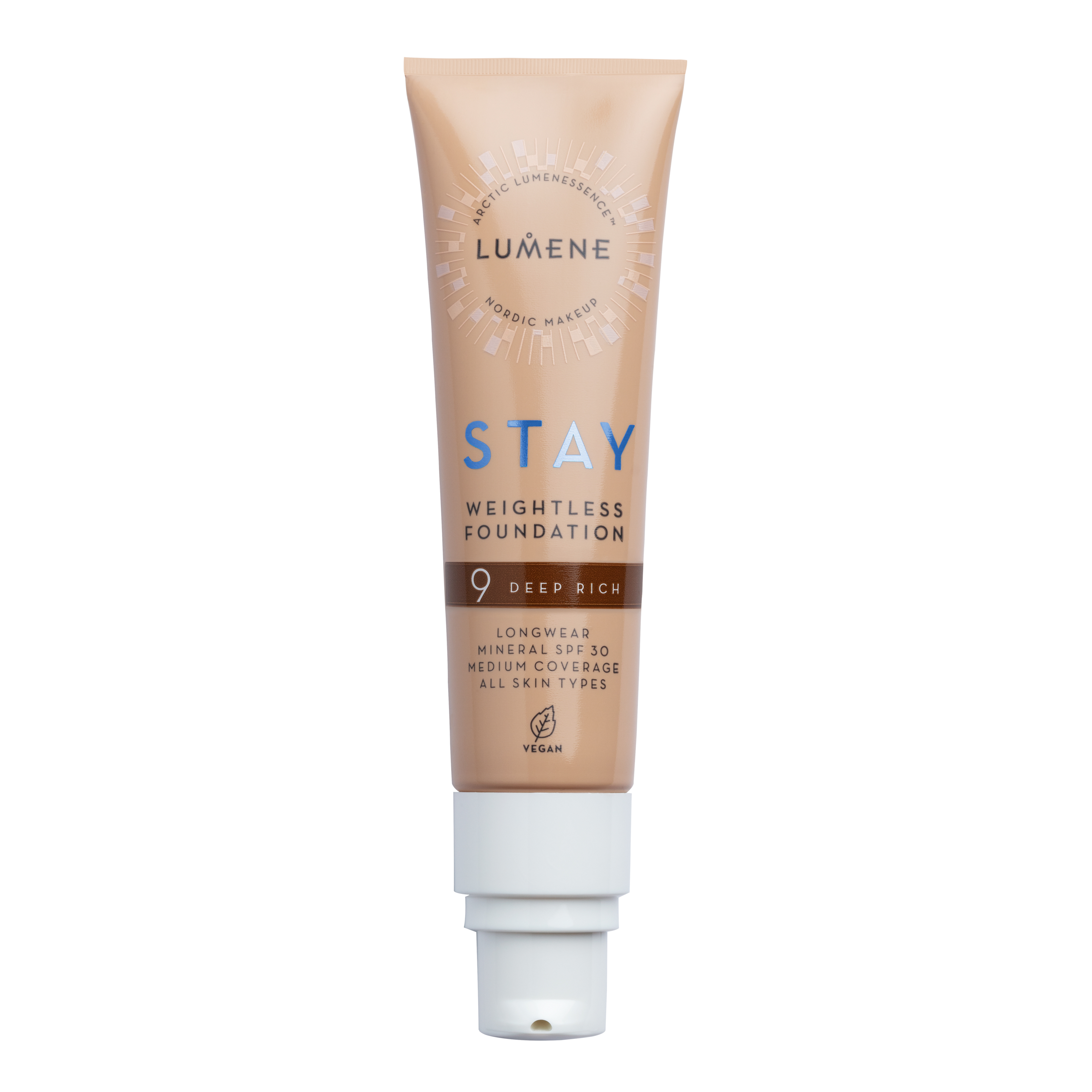 Lumene Stay Weightless Foundation SPF30 9 Deep Rich 30 ml