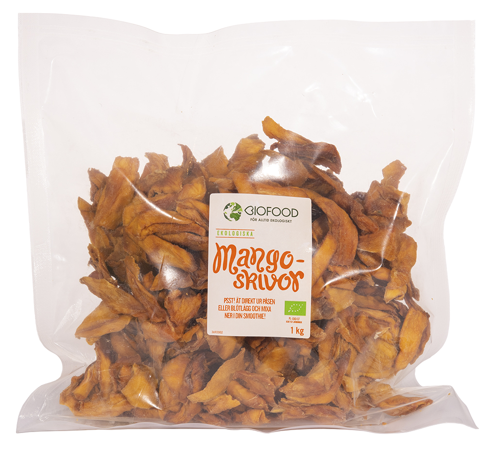 Biofood Mangoskivor torkade 1 kg