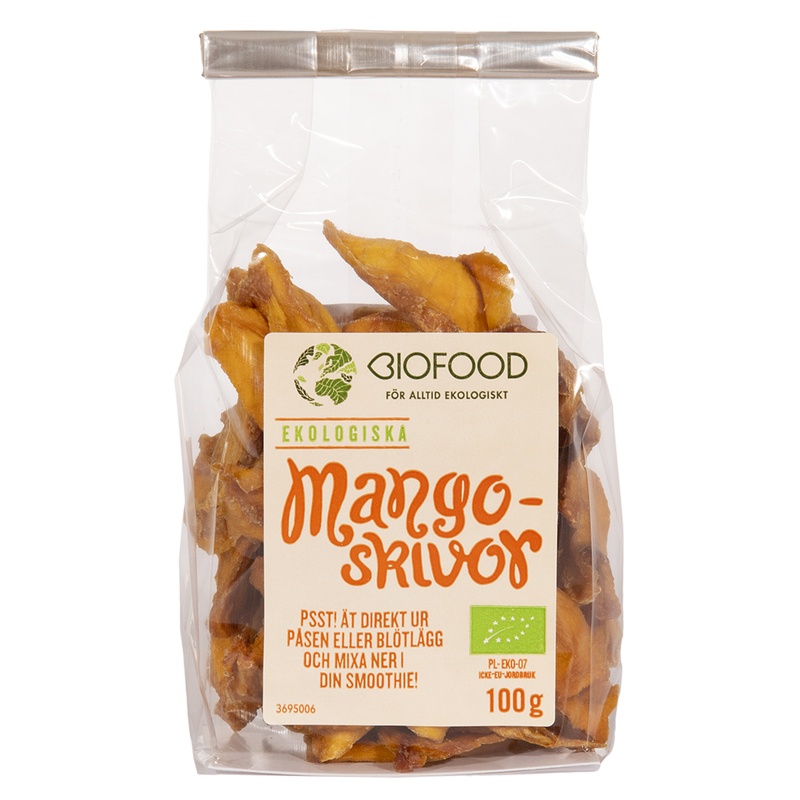 Biofood Mangoskivor Torkade 100 g