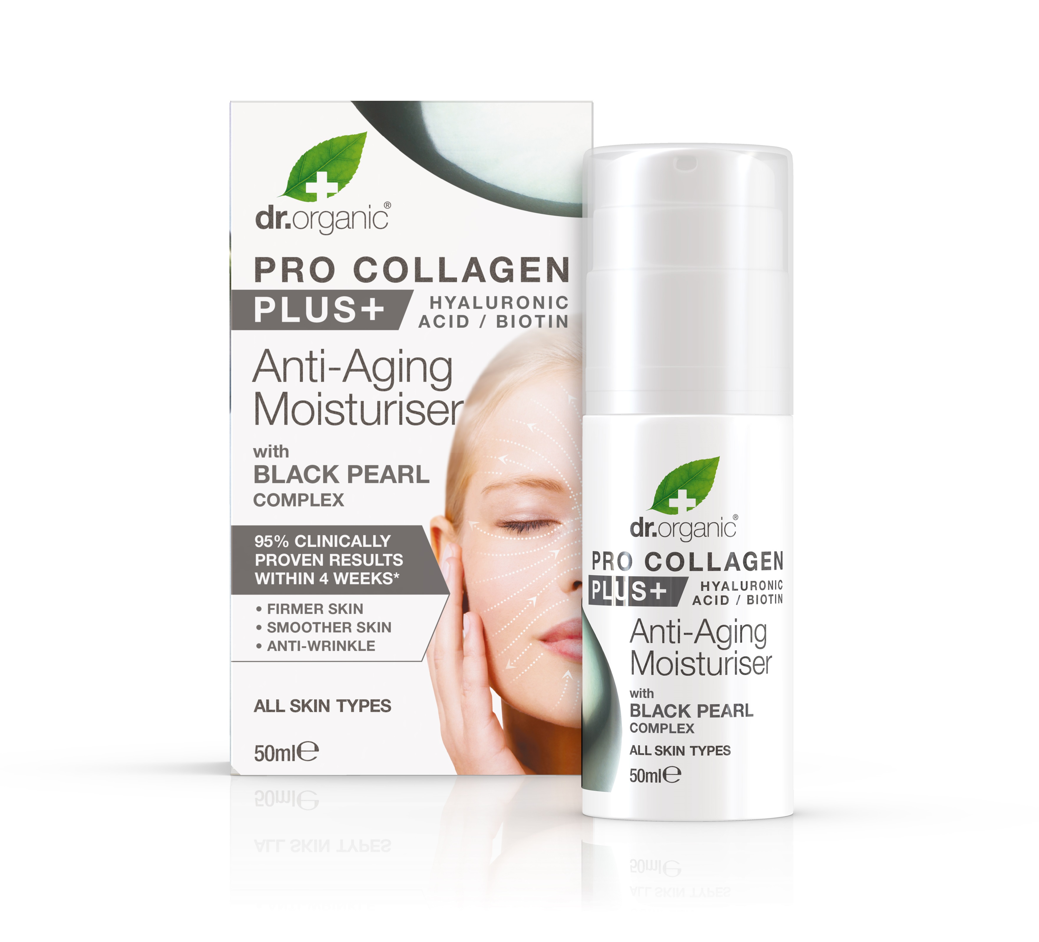 Dr Organic Anti-agingkräm Kollagen Probiotika 50 ml