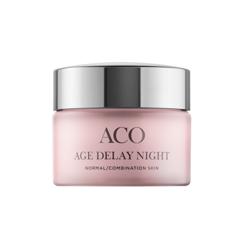 Köp 2 få 30% | ACO Face Age Delay Night Cream Normal Skin Parfymerad Anti-age Nattkräm 50 ml
