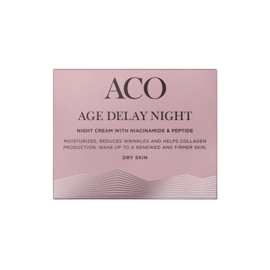 ACO Face Age Delay Night Cream Dry Skin Parfymerad Anti-age Nattkräm 50 ml