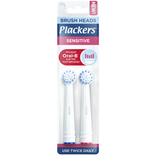 Plackers Brush head refills Sensitive 2-pack