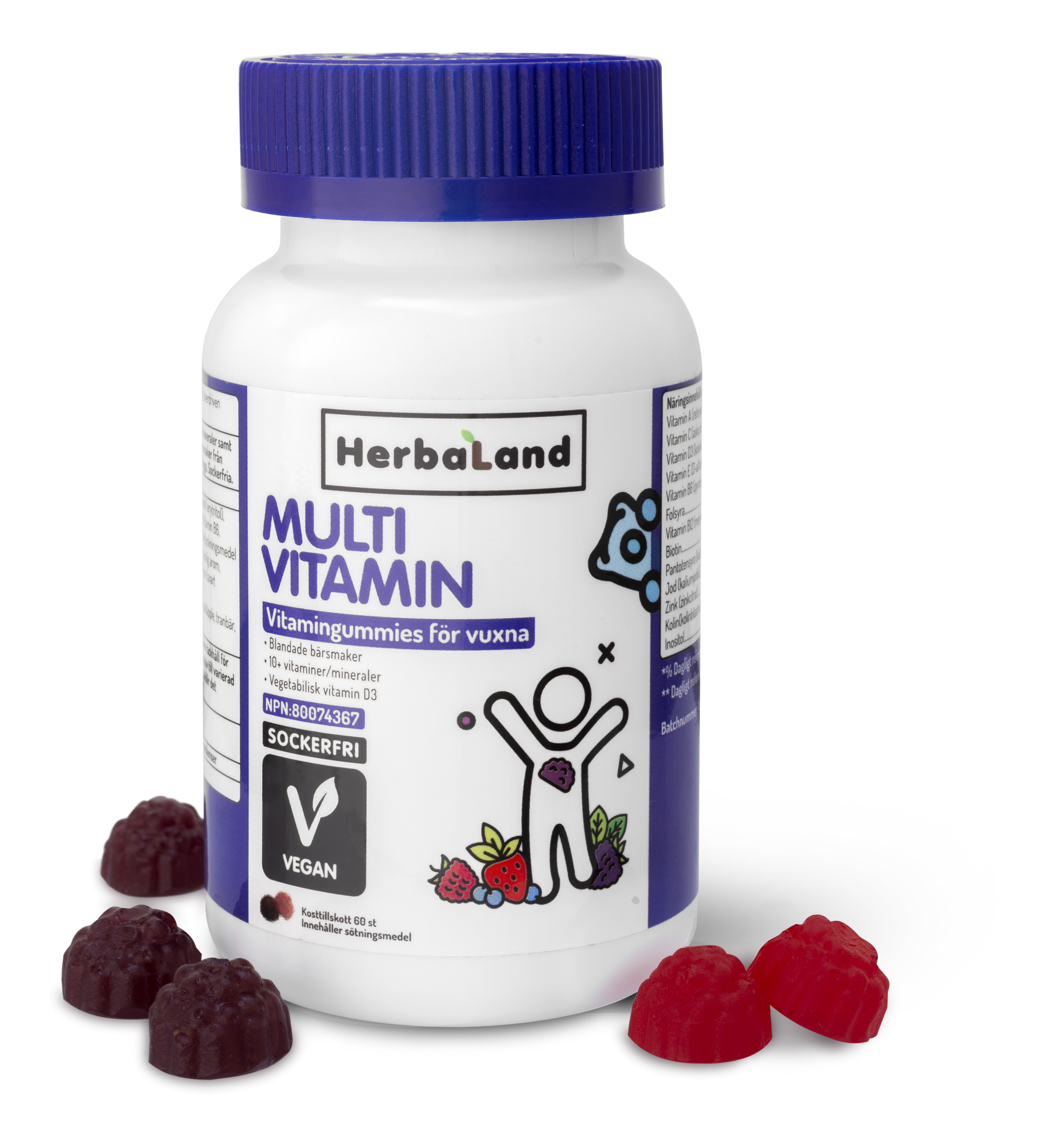 Herbaland Multivitamingummies 60 st