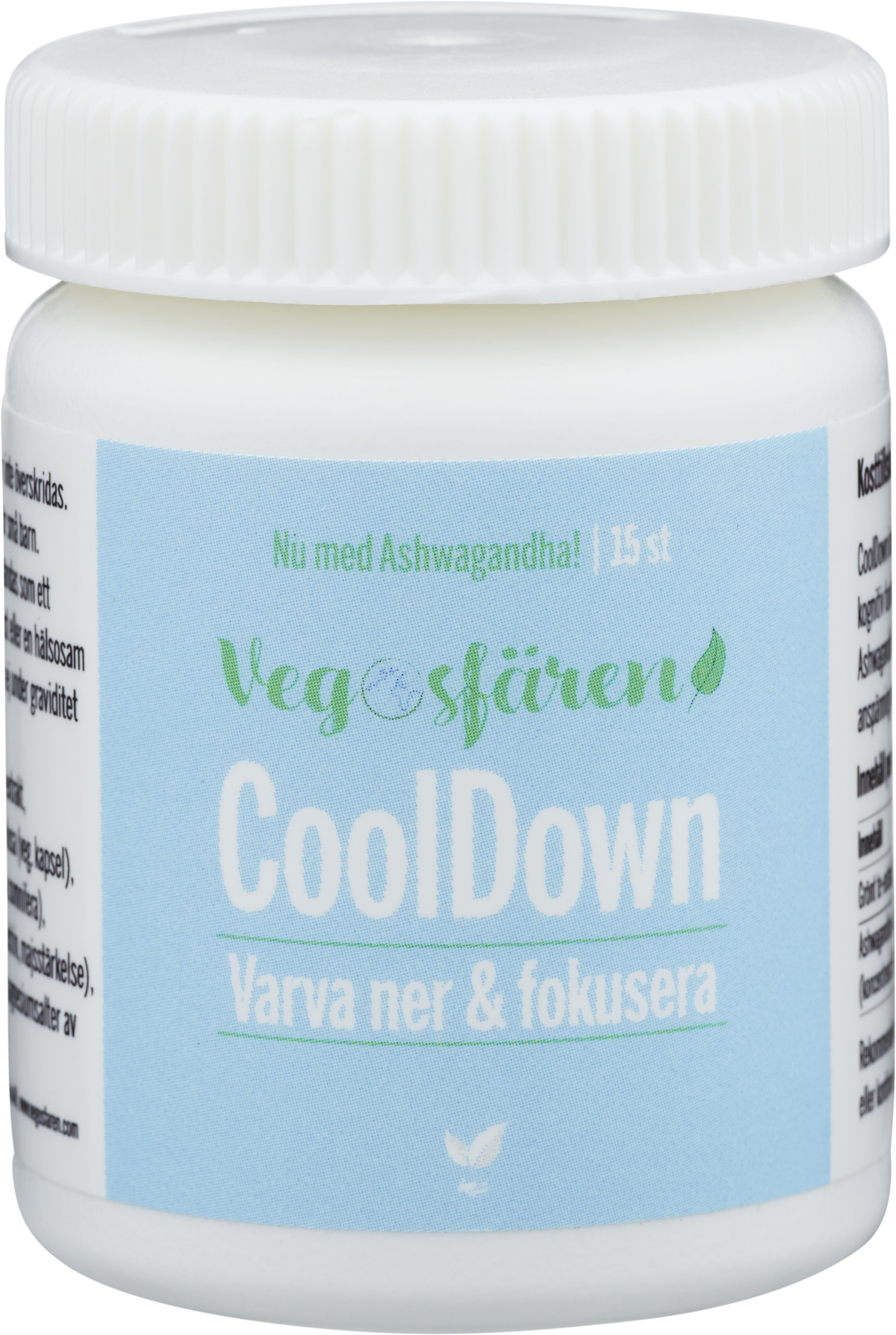 Vegosfären CoolDown + Ashwagandha 15 kapslar
