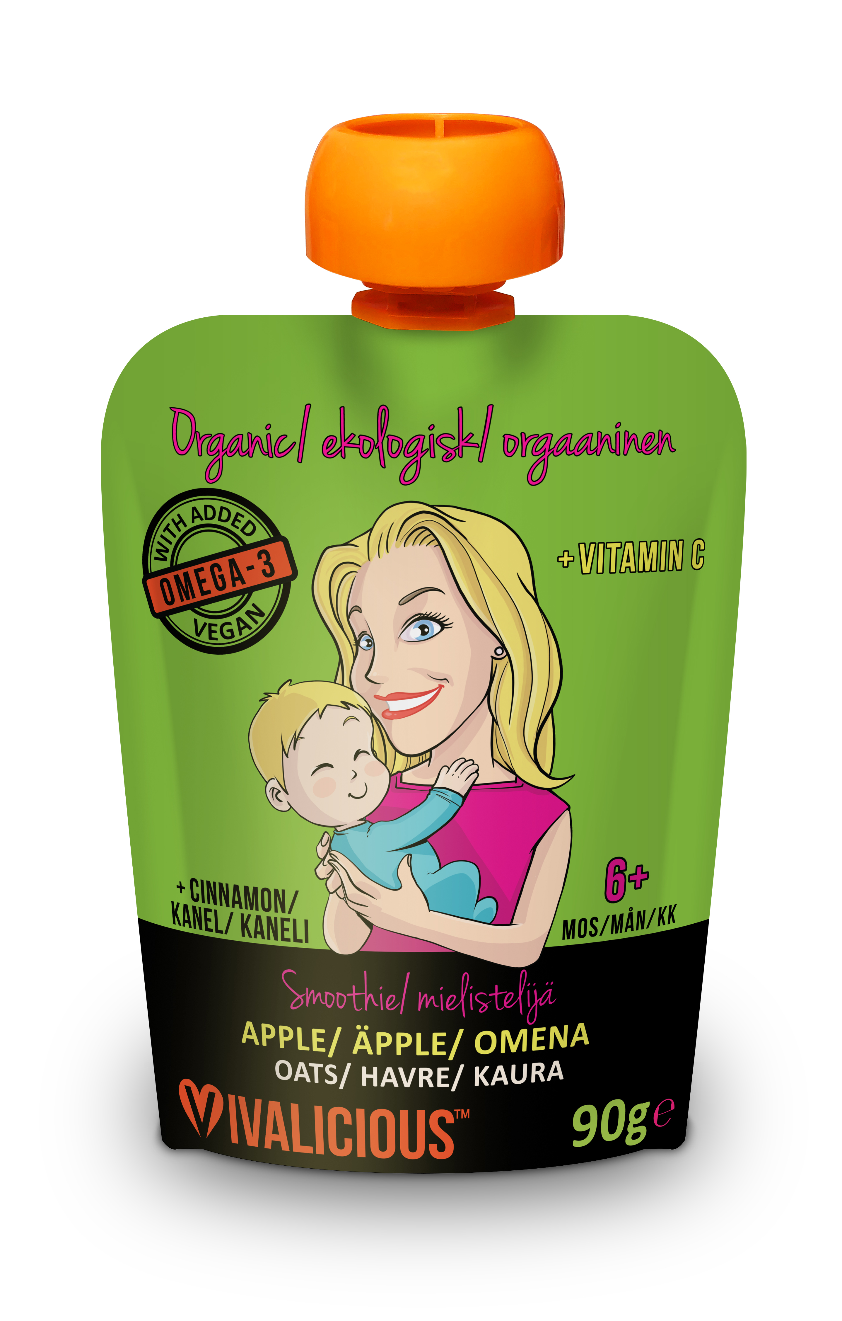 Vivalicious Baby Smoothie Äpple & Kanel 90 g