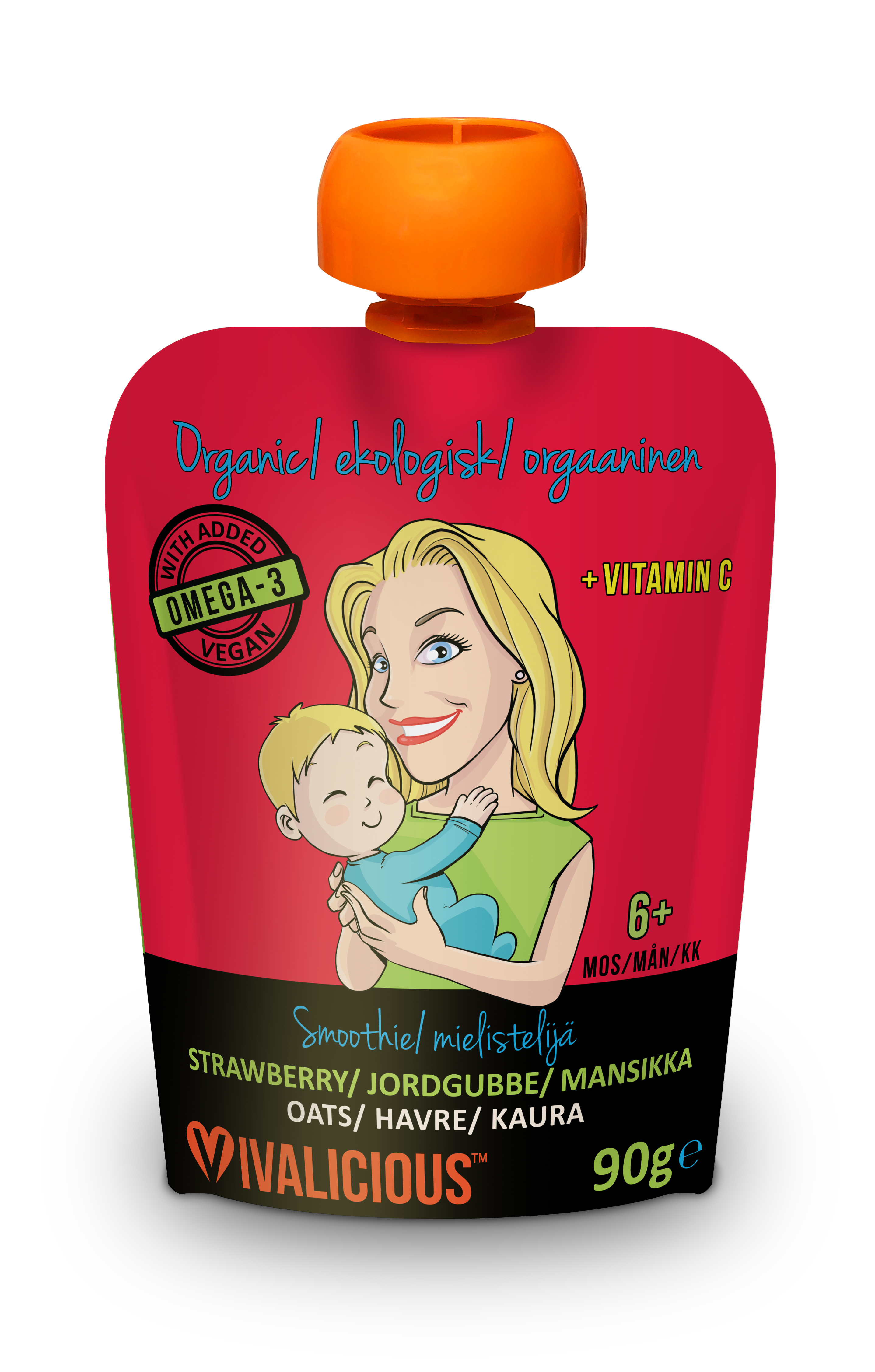 Vivalicious Baby Smoothie Jordgubb 90 g