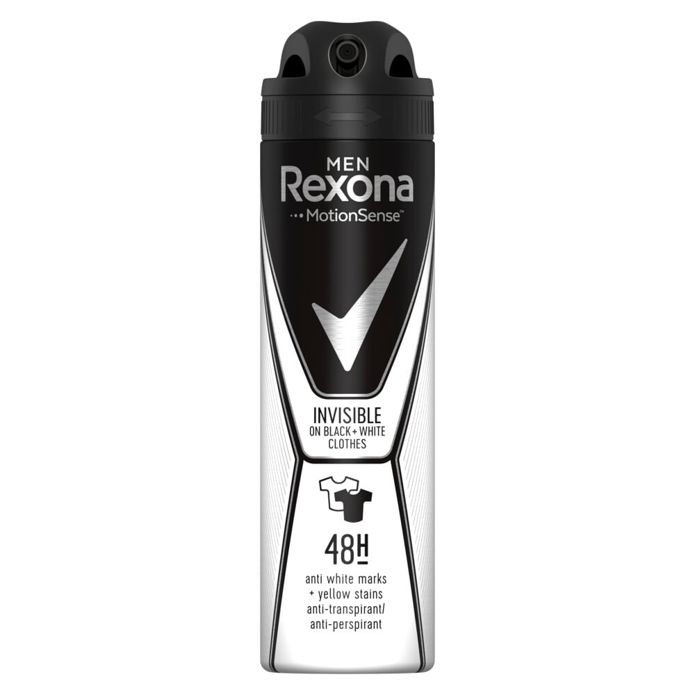 Rexona Men Invisible Spray Black + White 150 ml