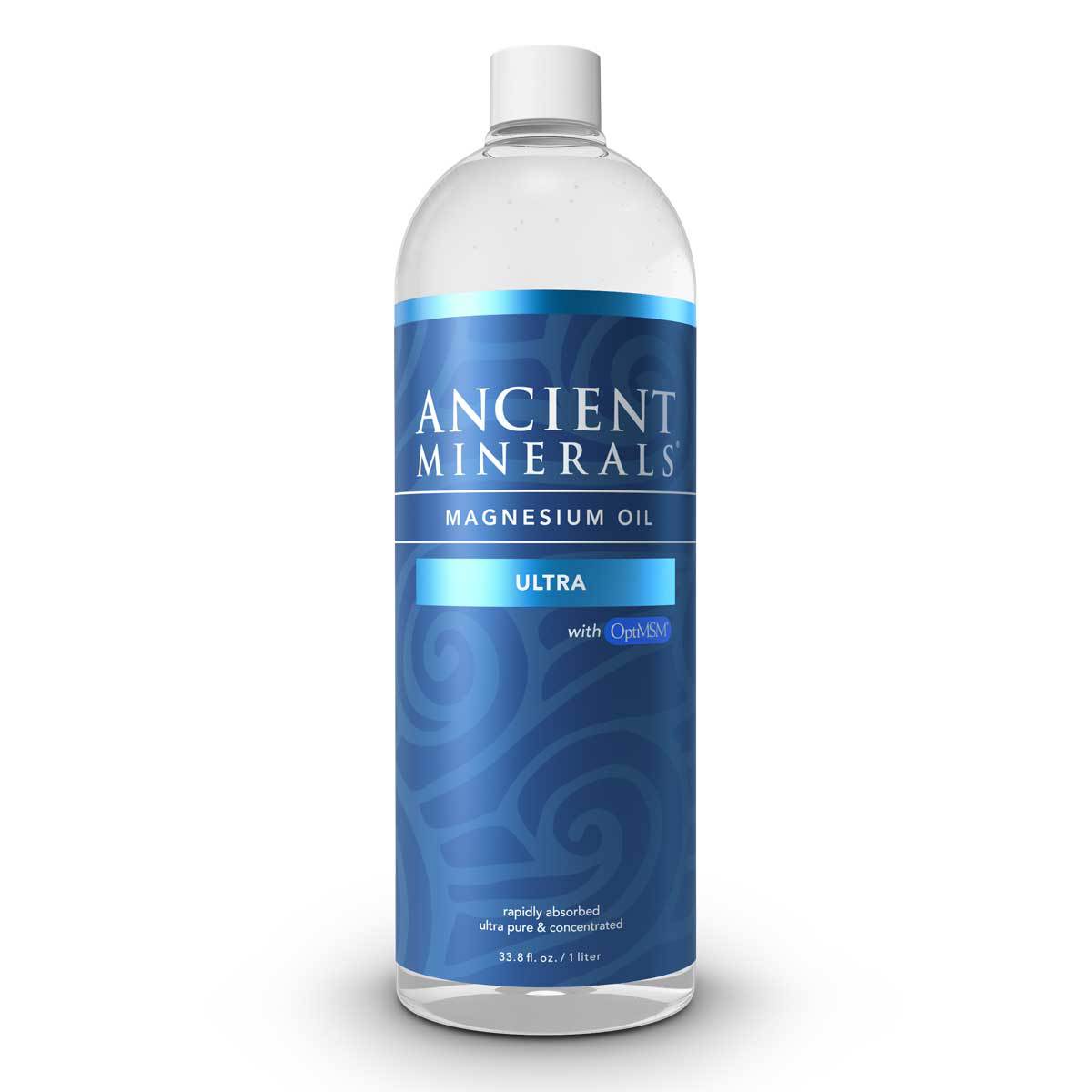 Ancient Minerals Magnesiumolja Ultra Refill med MSM 1 liter