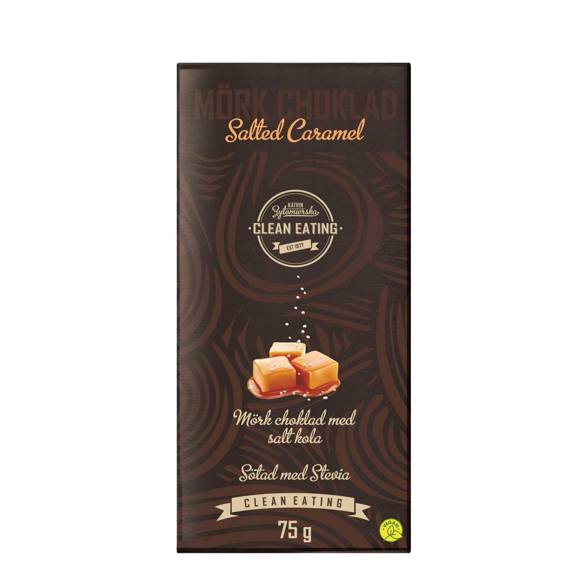 Clean Eating Mörkchoklad Salted Caramel 75 g