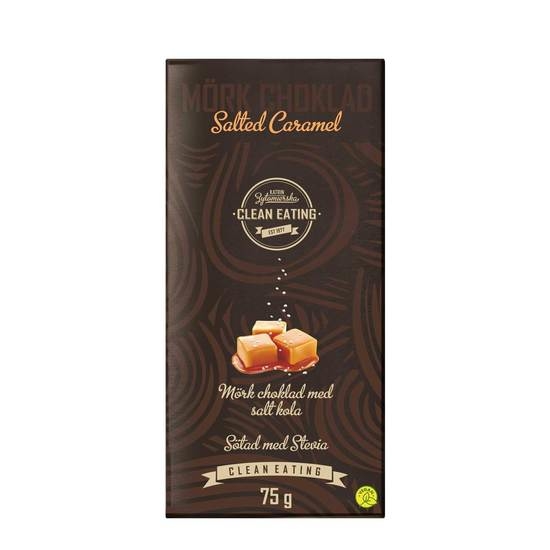 Clean Eating Mörkchoklad Salted Caramel 75 g