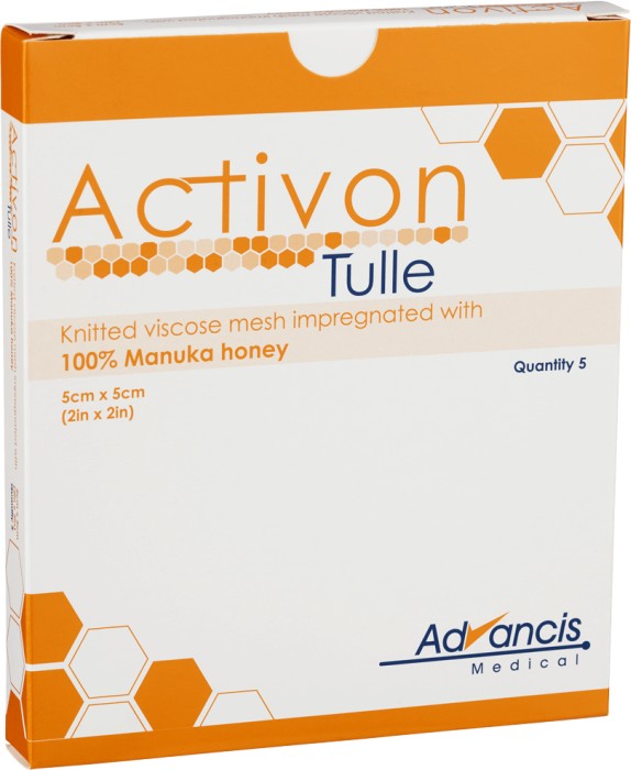 Activon Tulle viskoskompress 5x5cm 5 st