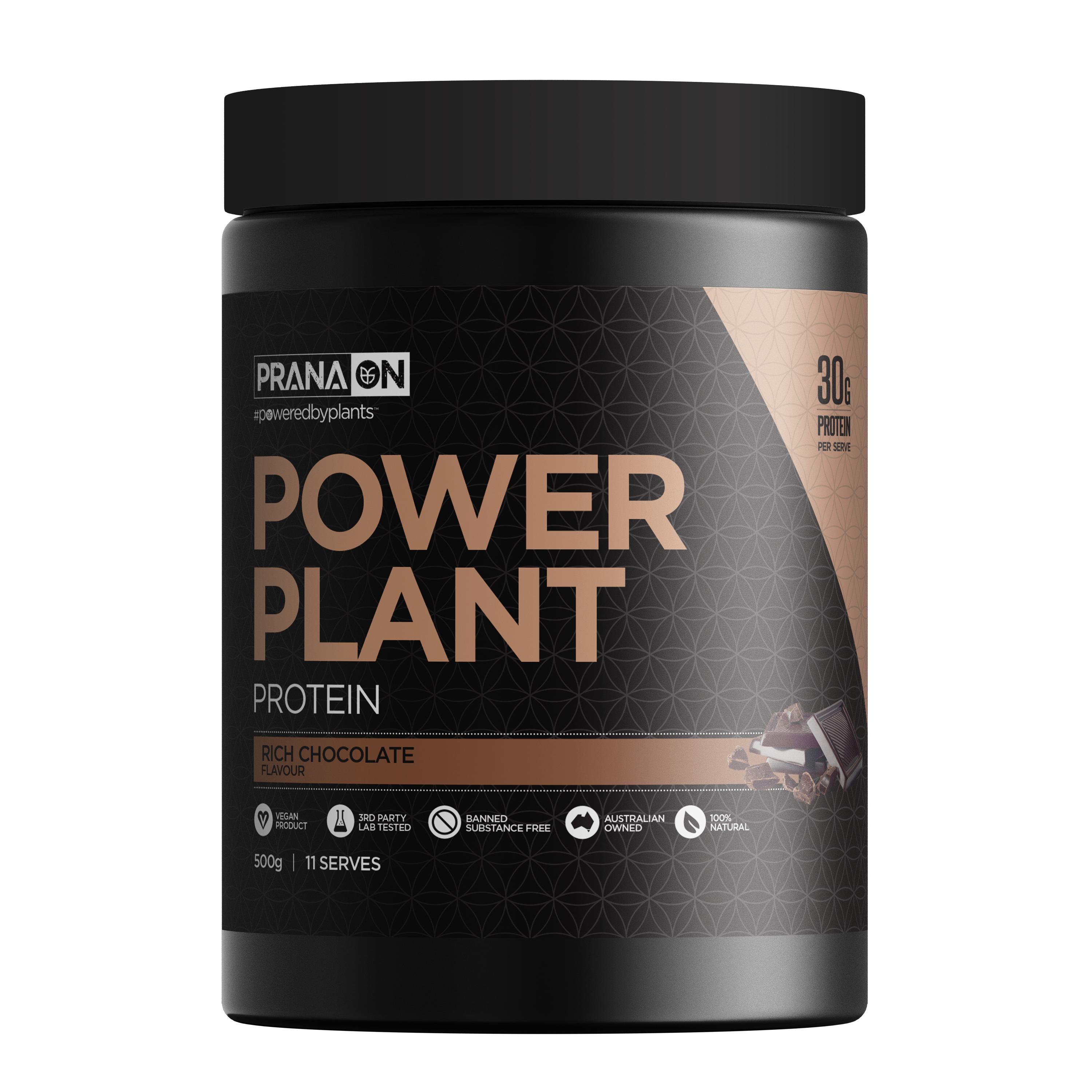 PranaOn Power Plant Protein Rich Chocolate 500 g