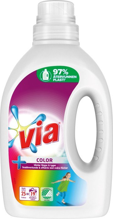Via Tvättmedel Color flytande 1 liter