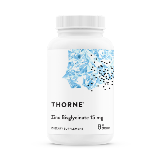 Thorne Zinc Bisglycinate 15 mg 60 kapslar