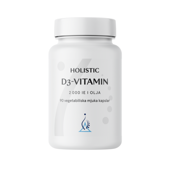 Holistic D-vitamin 2000 i Olja 90 kapslar