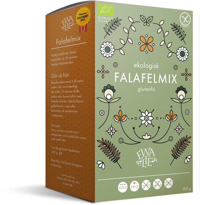 Ewalie Ekologisk och Glutenfri Falafelmix 200 g