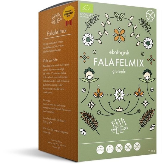 Ewalie Ekologisk och Glutenfri Falafelmix 200 g