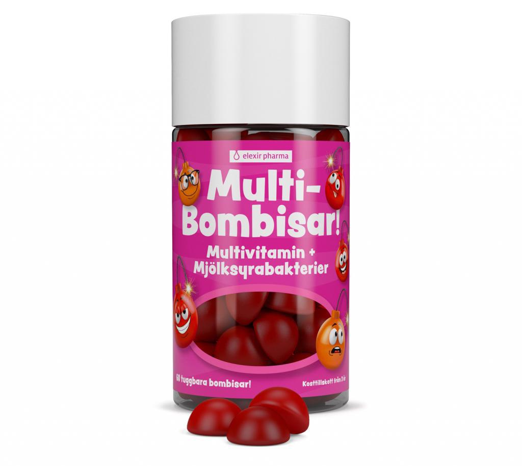 Elexir Pharma Multi-Bombisar 60 tuggbara bombisar