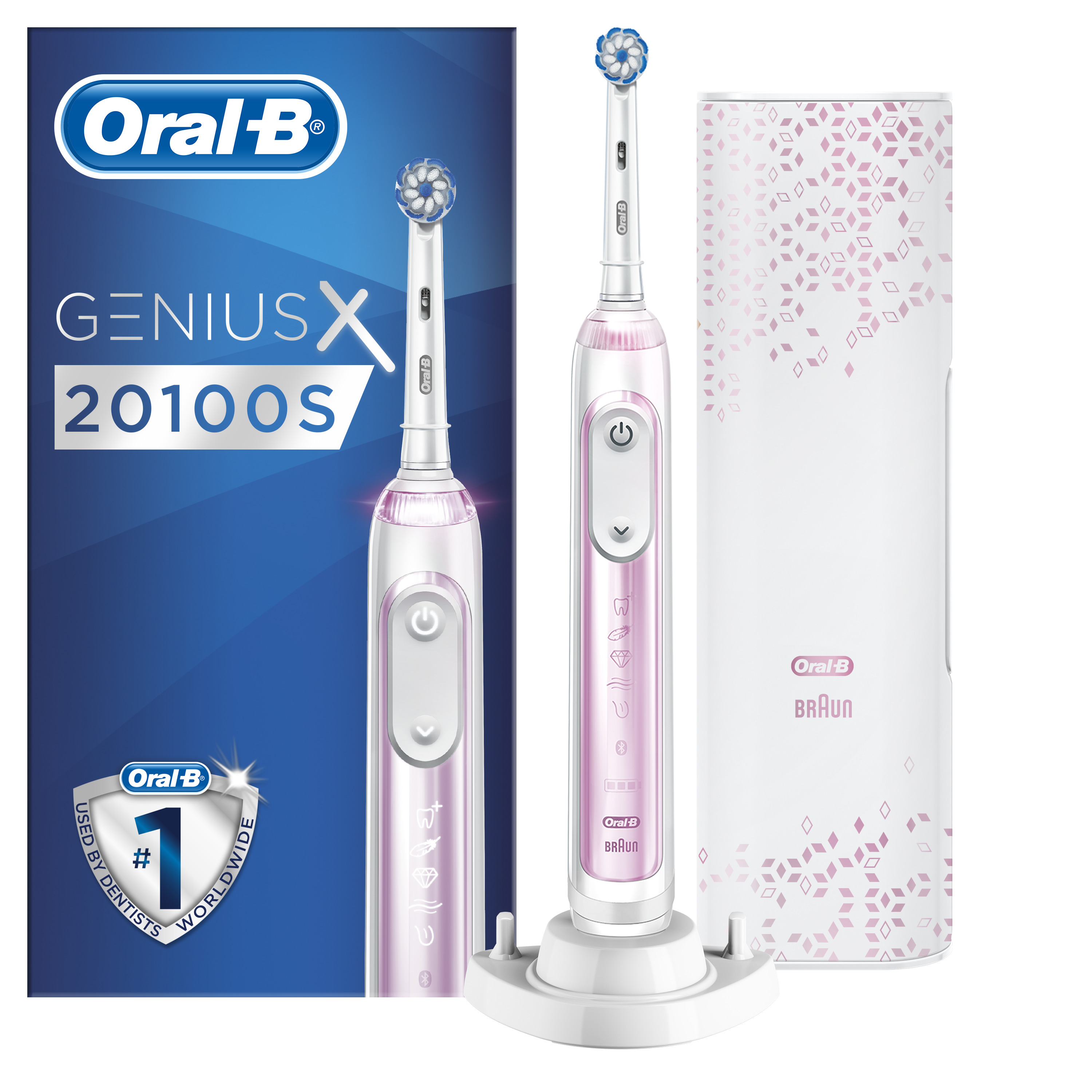 Oral-B Genius X 20100S Blush Pink Eltandborste