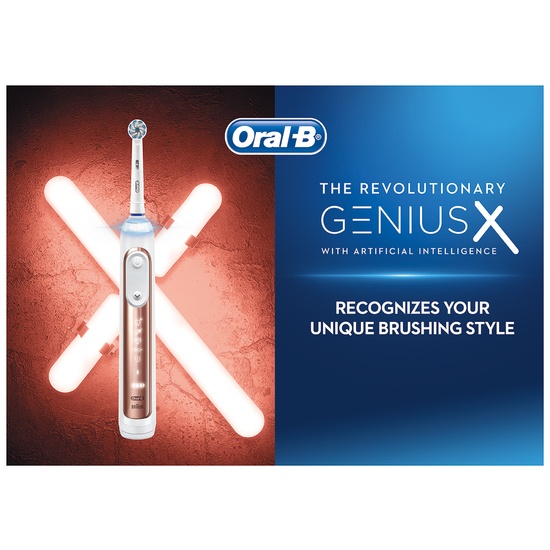 Oral-B Genius X 20900 Duo Roséguld & Svart Eltandborstar 2-pack