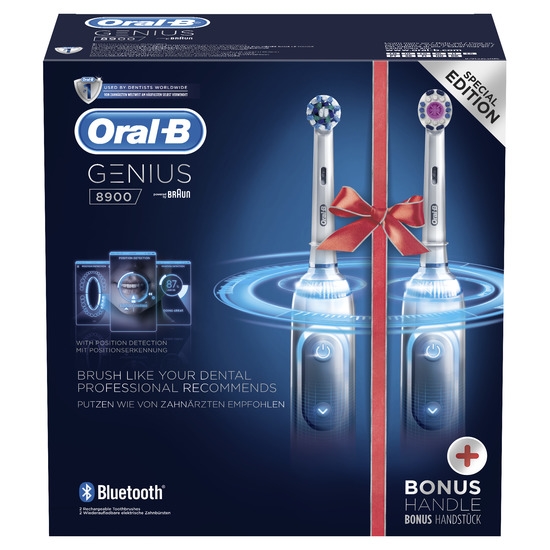 Oral-B Genius 8 8900 Duo Silver Eltandborste 2-pack
