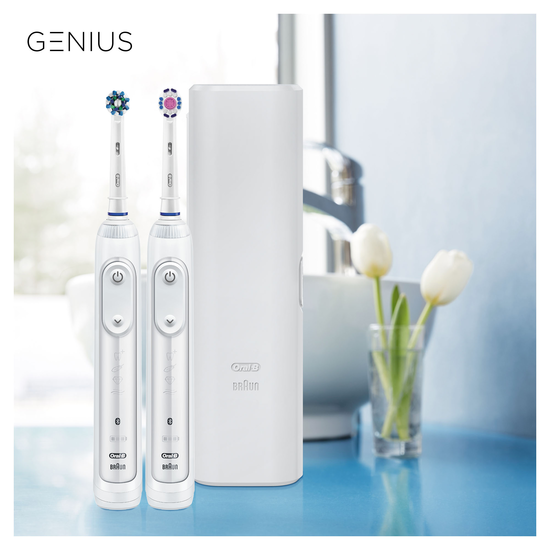 Oral-B Genius 8 8900 Duo Silver Eltandborste 2-pack