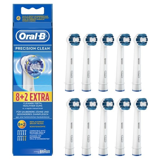 Oral-B Precision Clean Tandborsthuvud Refill 8+2 st