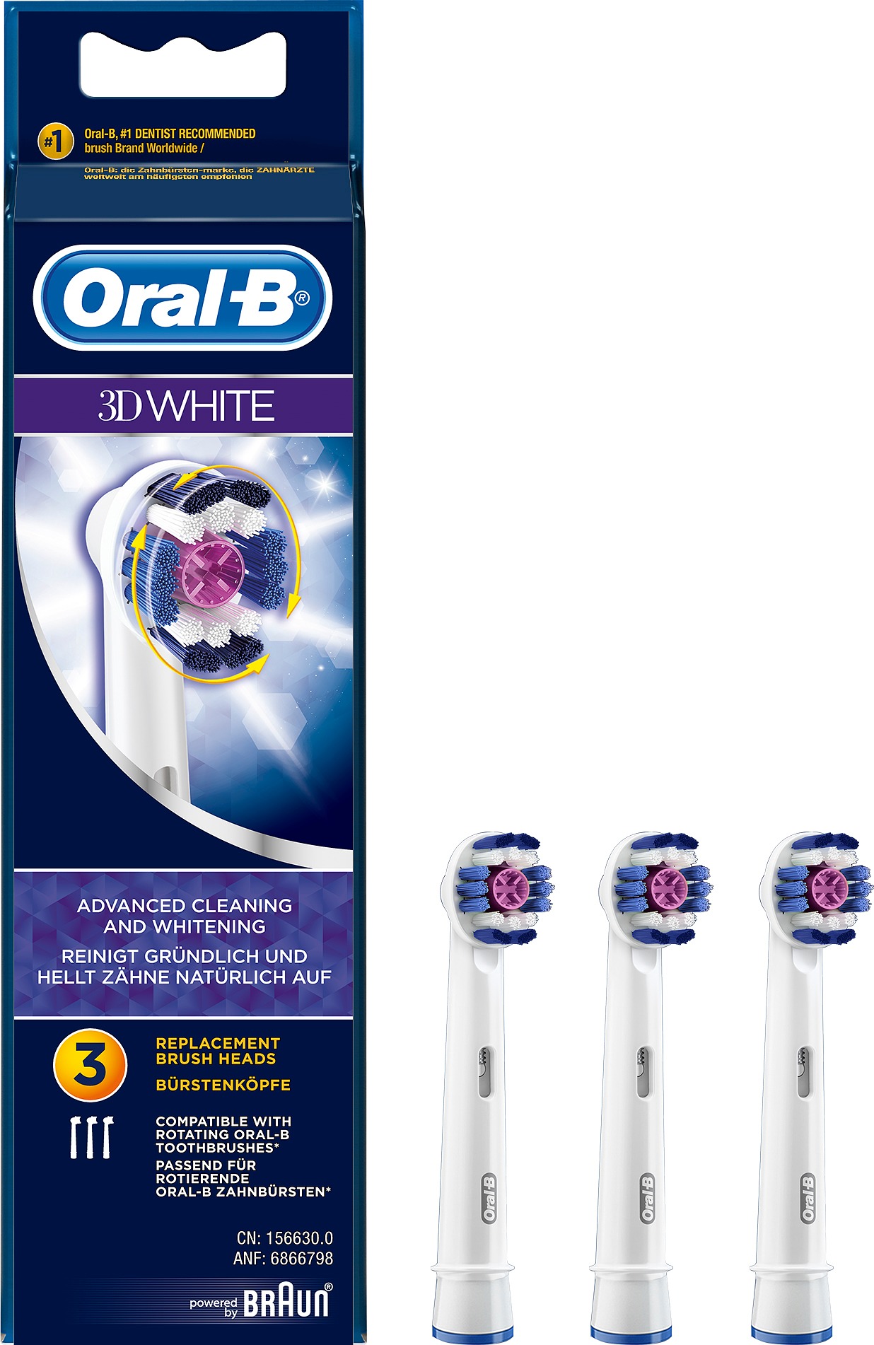 Oral-B 3D White Tandborsthuvud Refill 3 st