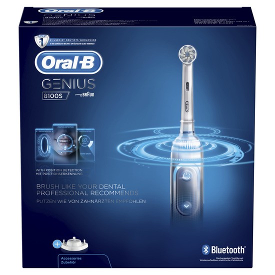 Oral-B Genius 8 8100S Vit Eltandborste