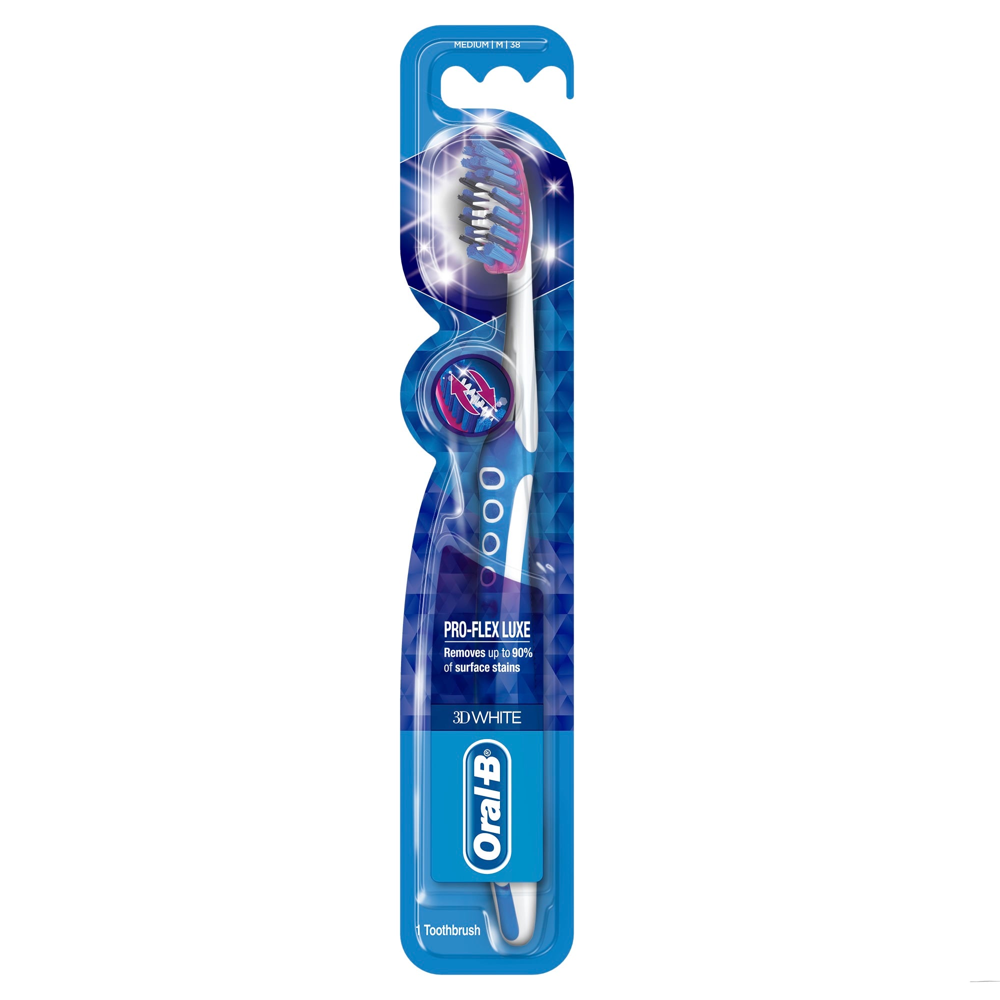 Oral-B 3D White Luxe Pro Flex Medium Tandborste 1 st