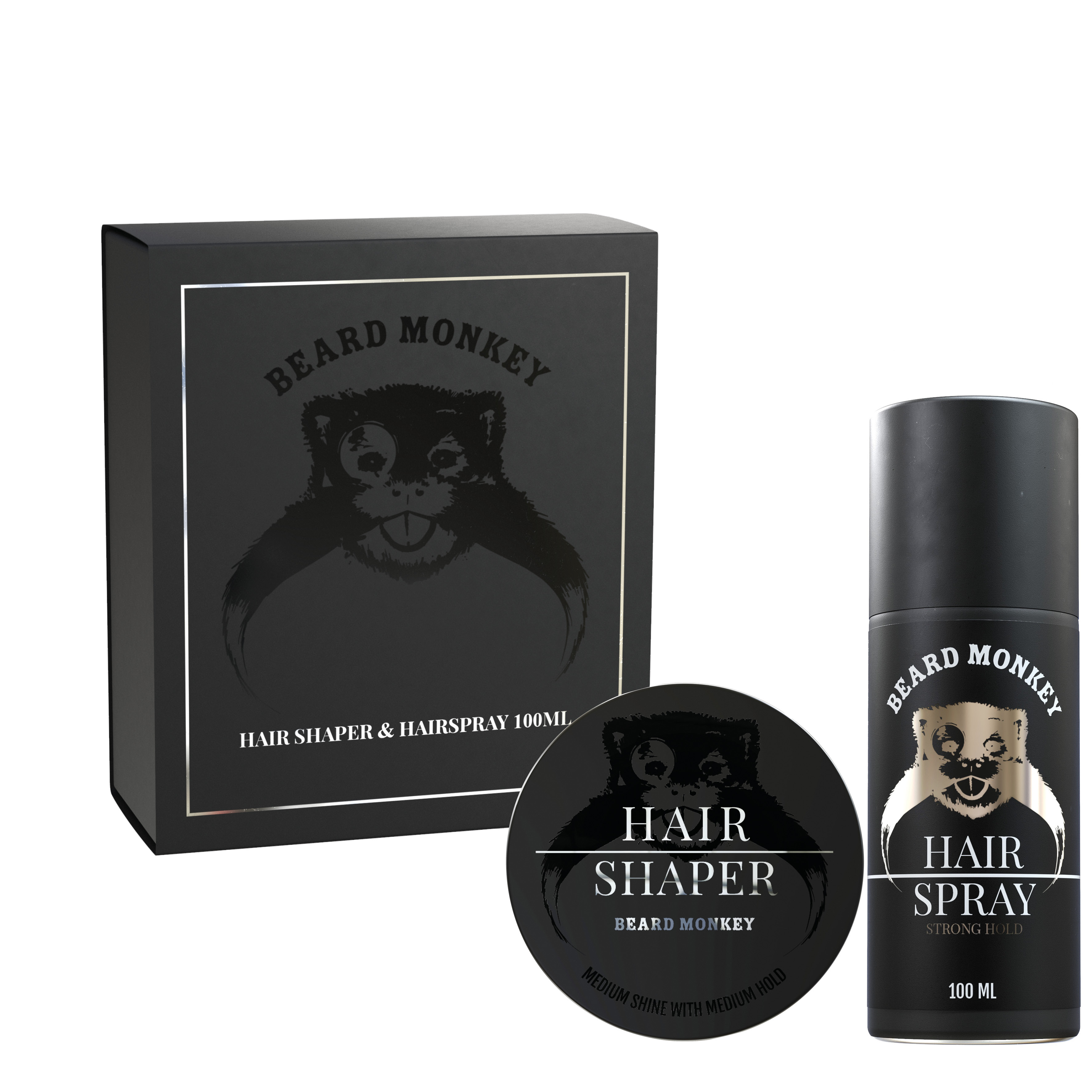 Beard Monkey Giftset Hair 2020 Shaper & Hairspray 100 ml