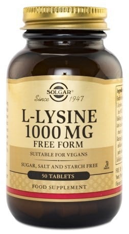 Solgar L-Lysine 1000 mg 100 tabletter