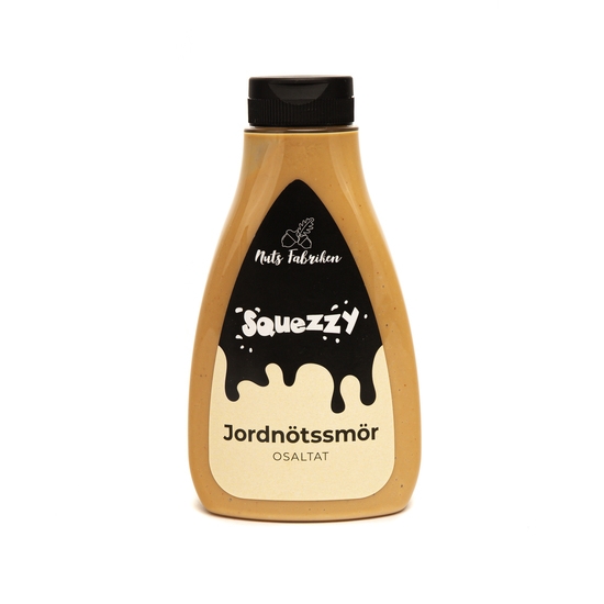 Nuts Fabriken Jordnötssmör Squezzy Osaltat 450 g