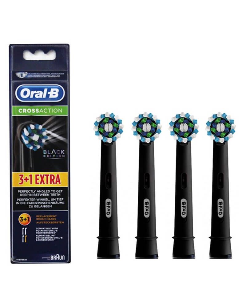 Oral-b crossaction 3+1 Svart Refill