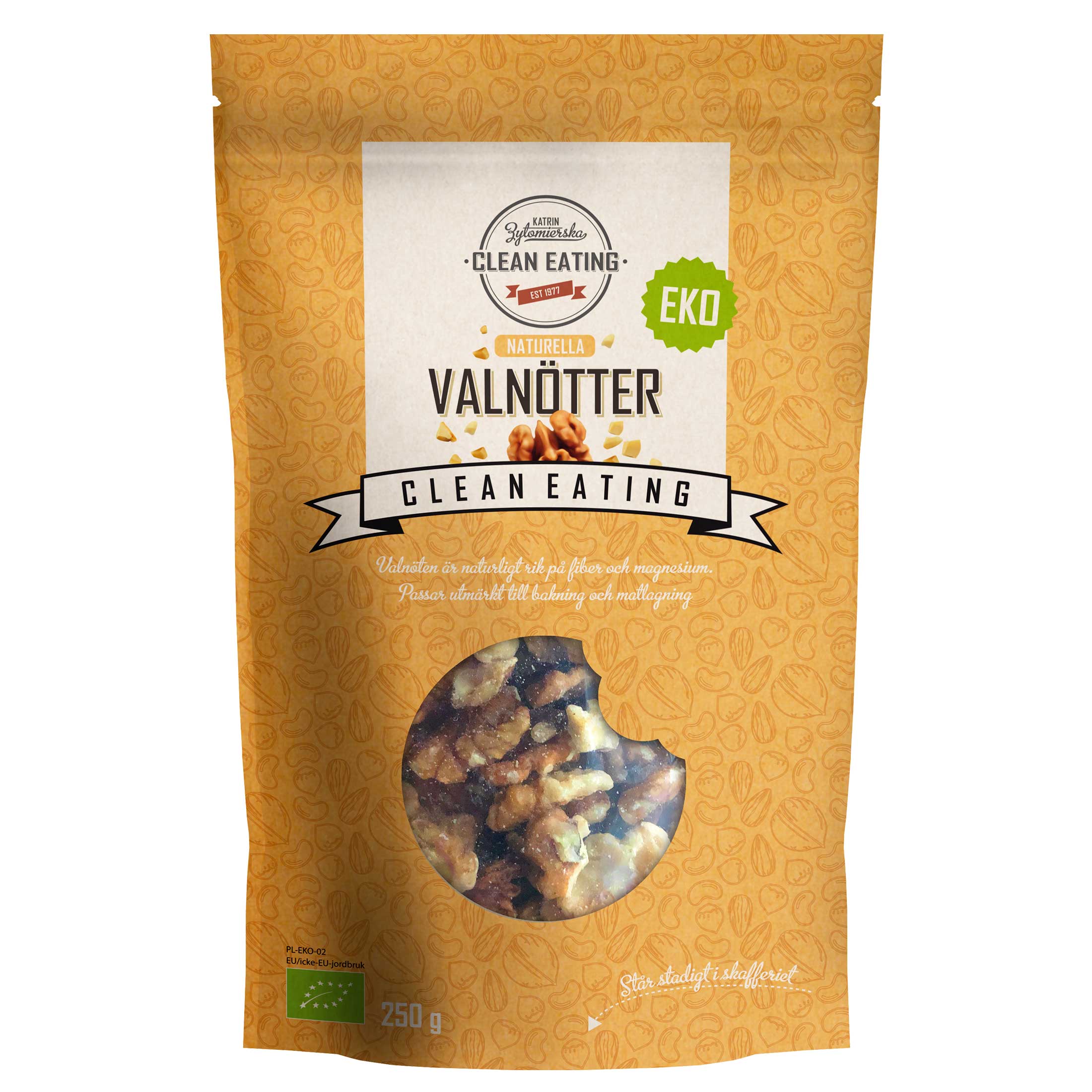 Clean Eating Valnötter 250 g