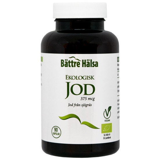 Bättre Hälsa Jod Ekologisk 90 kapslar