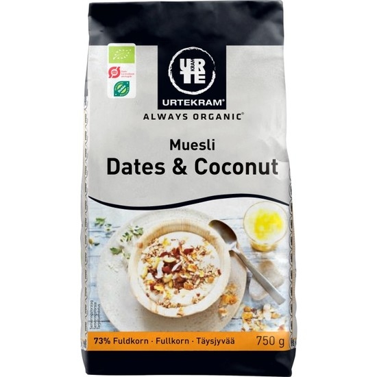 Urtekram Musli Daddel & Kokos 750 g