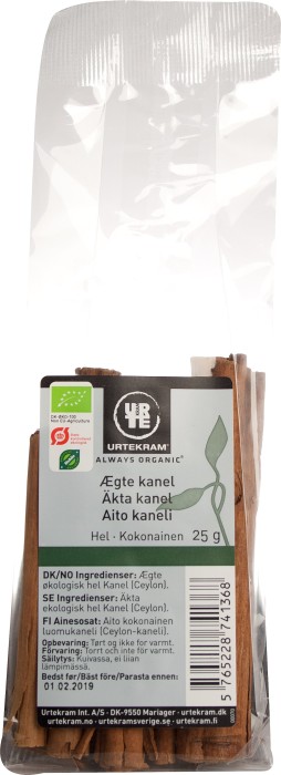 Urtekram Hel Äkta Kanel Eko 25 g