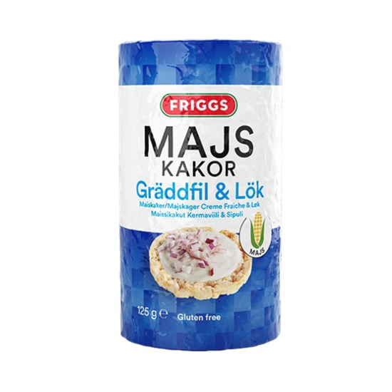 Friggs Majskakor Gräddfil & Lök 125 g