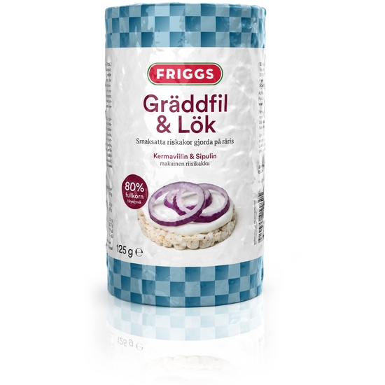 Friggs Riskakor Gräddfil/Lök 125 g