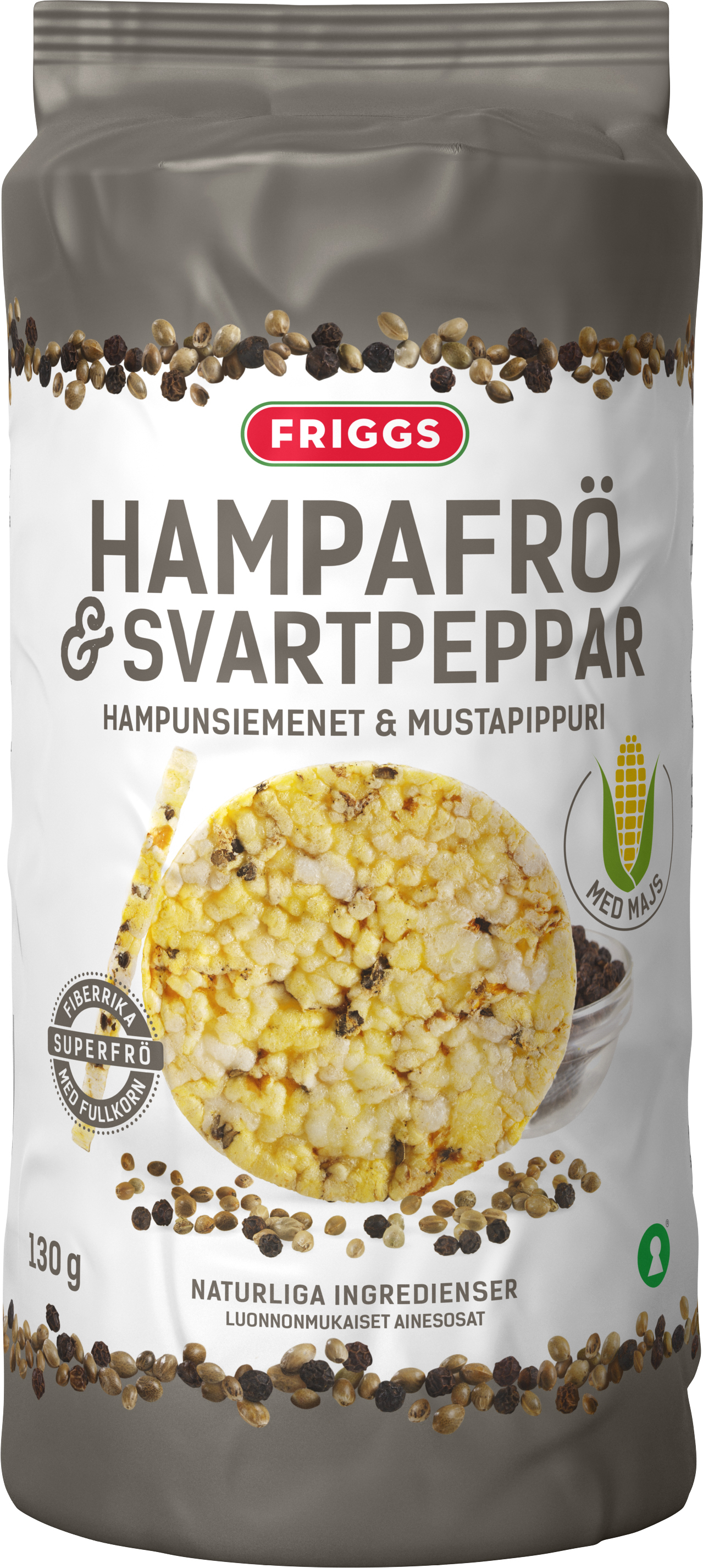 Friggs Superfrö Hampafrö Svpeppar 130 g