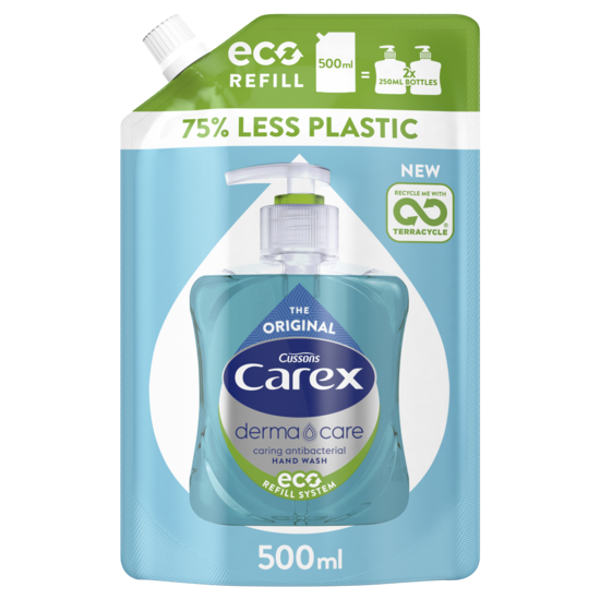 Carex Dermacare Original Antibakteriell Handtvål Refill Eco 500 ml