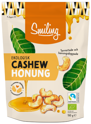 Smiling Cashew Honungsrost Eko 150 g