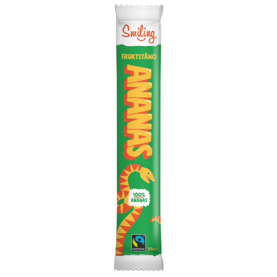 Smiling Fruktstång 100% Ananas 27 g