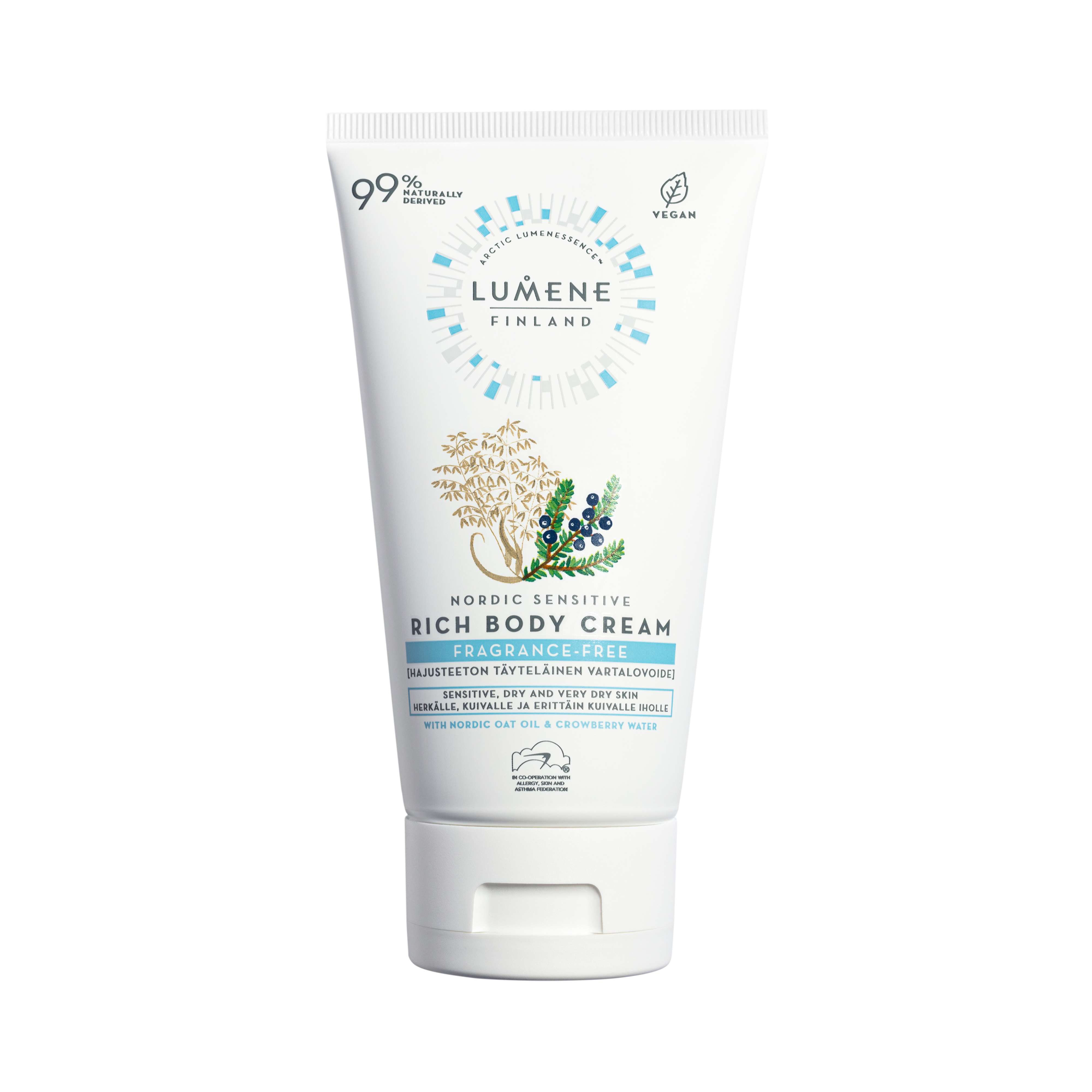 Lumene Nordic Sensitive Fragrance-free Rich Body Cream 150 ml